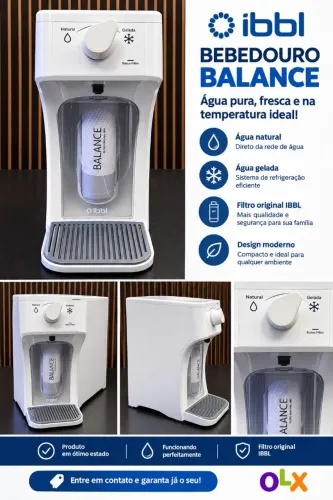 BEBEDOURO IBBL BALANCE - ÁGUA NATURAL E GELADA