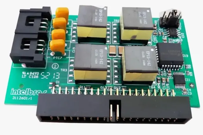 Placa Ramal Digital Intelbras Impacta 68/16 Com 4 Ramais