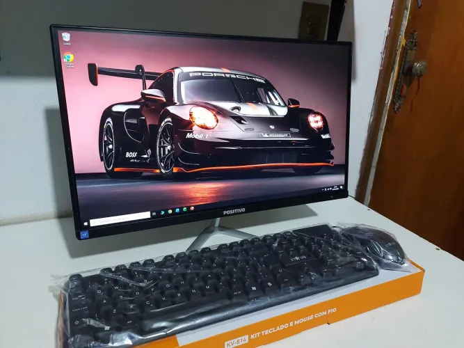Computador All in One Completo Tela Led 22 Polegadas FULL HD. Novinho 