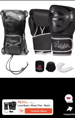 Kit Luvas de Boxe 12oz e 14oz (2 Pares)