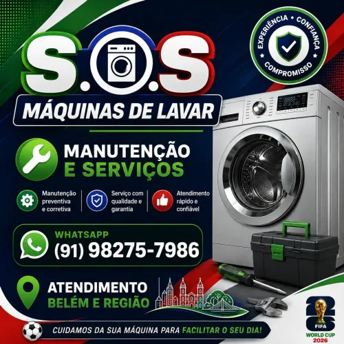 Serviços e manutenção de máquinas de lavar 