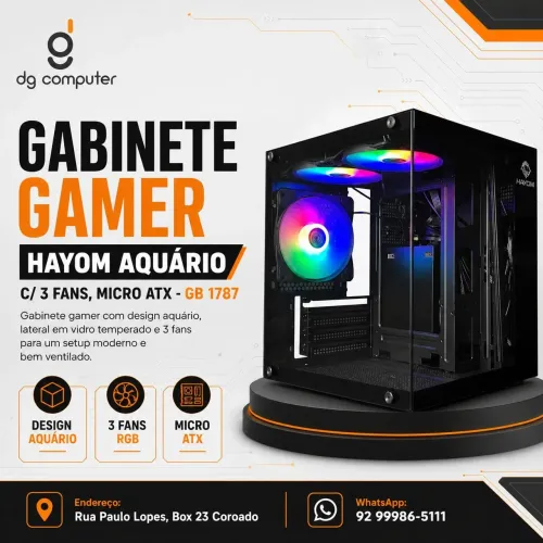 Gabinete Gamer Aquário Hayom 