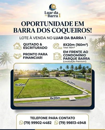 Vendo Lote Luar da Barra Escriturado