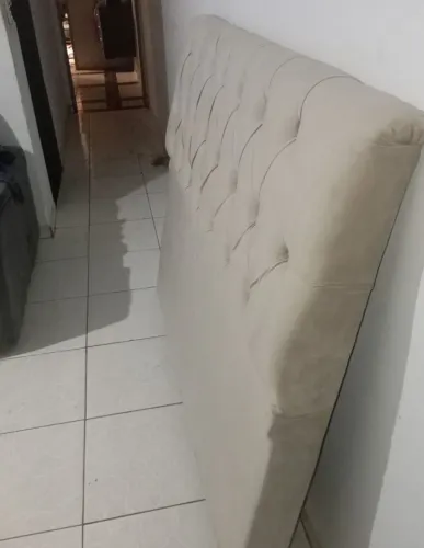 Cabeceira de cama bege de 1,40 m