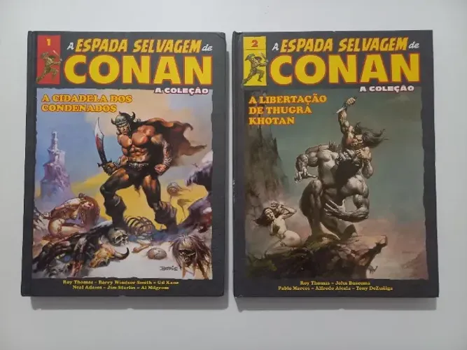 Lote 04 HQs A Espada Selvagem de Conan - A Coleção, números 01, 02, 03 e, 04