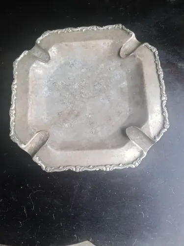 Cinzeiro antigo prata pura ler anúncio.