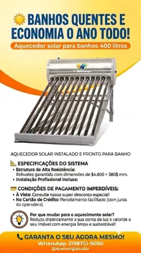 Aquecedor solar 