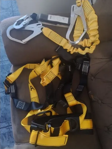 Cinto de segurança cinturão + talabarte duplo