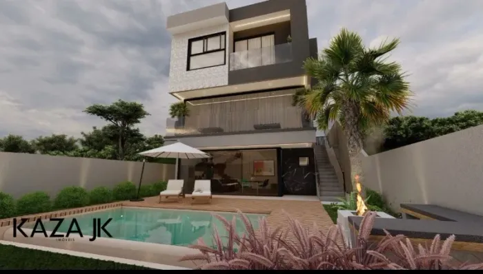 CASA NOVA À VENDA EM CONDOMÍNIO, CONCEITO MODERNO, 4 SUÍTES, GOURMET, 306m², IBI ARAM 2, I