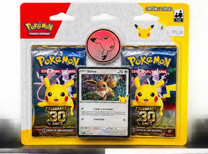 Pokémon Celebração de 30 Anos - Blister Duplo com Moeda