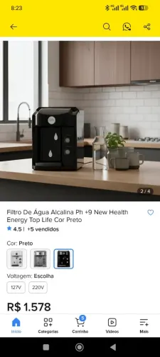 Filtro refrigerador top life 