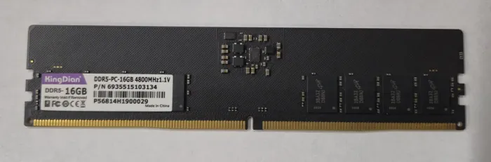 Memoria ram DDR5 16GB 4800Mhz - KingDian