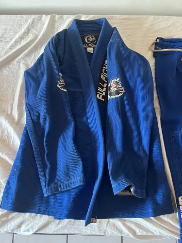 Kimono de Jiu-Jítsu Azul A1 - Usado Apenas 1 Vez |