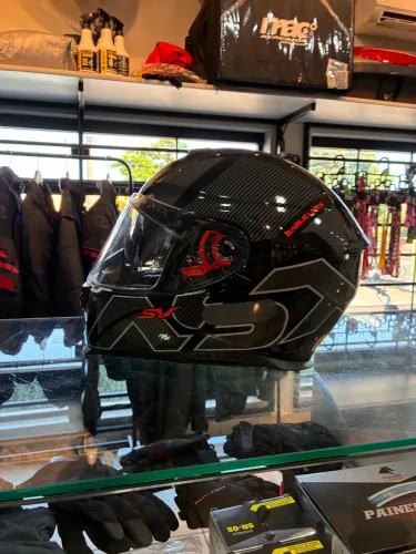 Vendo ou Troco: capacete ASX com óculos interno tamanho 59-60