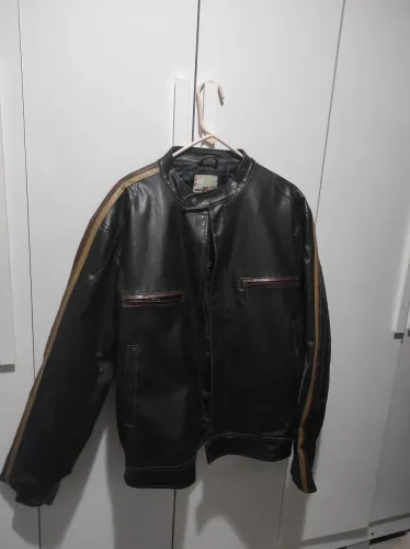 Jaqueta masculina motoqueiro 