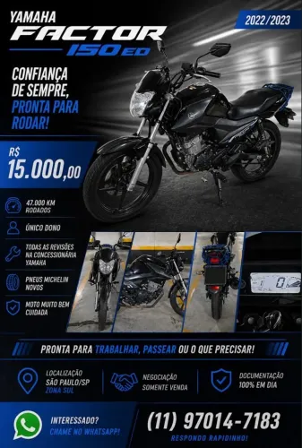 Apenas Venda a vista 15 mil