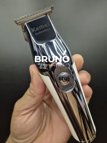 Máquina de Cortar Cabelo e Barba Kemei Durawell - Profissional