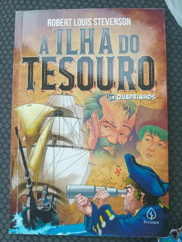 Livro A ilha do tesouro em quadrinhos