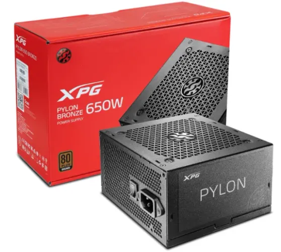 Fonte Gamer ATX XPG PYLON - 650W - 80 PLUS BRONZE