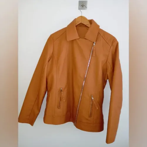 Jaqueta Biker Essencial Camel Tam. M