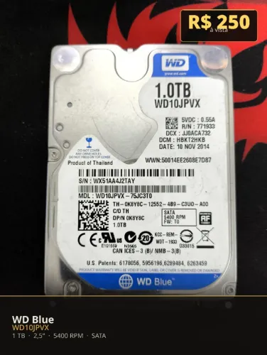 HD 1TB WD Blue WD10JPVX 2.5 SATA notebook 5400rpm