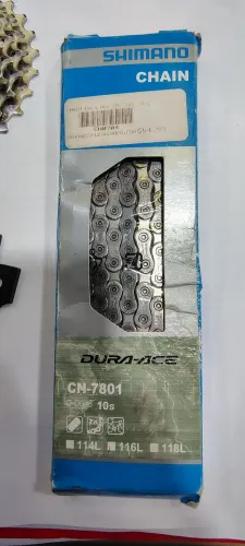 Corrente de bicicleta Shimano Dura-Ace CN-7801 de 10 velocidades
