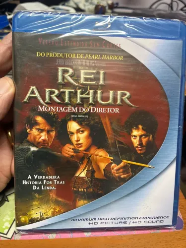 Blu-ray original Rei Arthur - Montagem do Diretor, raridade, original, lacrado
