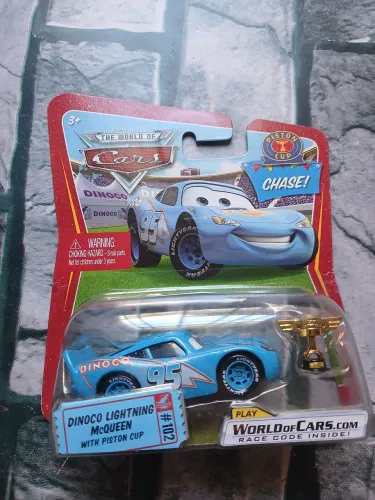 Minitura relâmpago mcqueen dinoco CHASE - Disney pixar cars