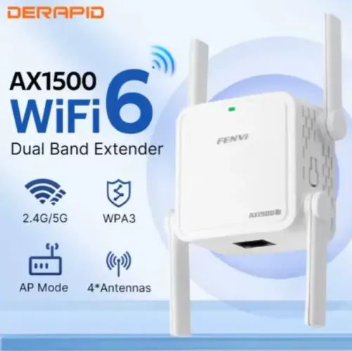 Repetidor Gigabit Fenvi Wifi 6 Ax1500mbps 2.4ghz/5ghz