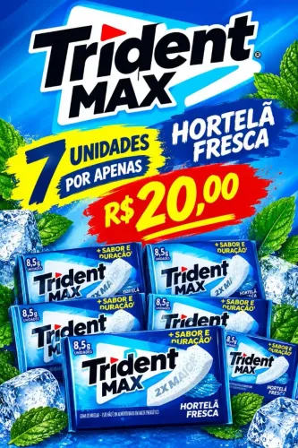 Kit com 7 Trident Max