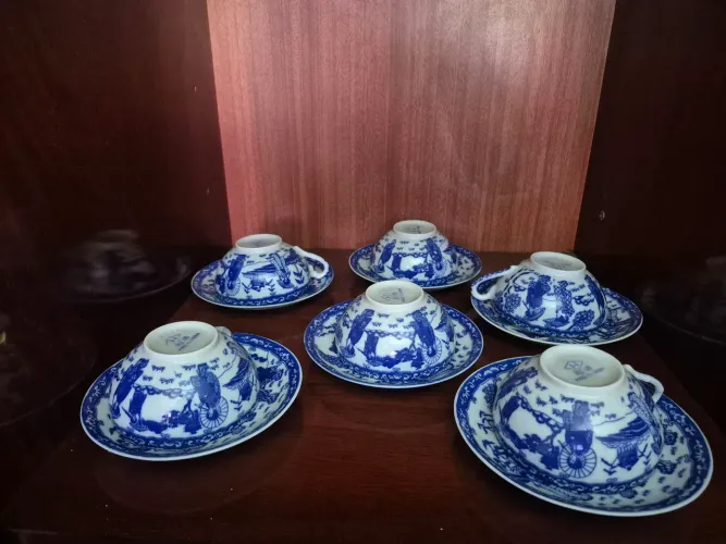 conjunto de 6 xícaras Porcelana fina japonesa