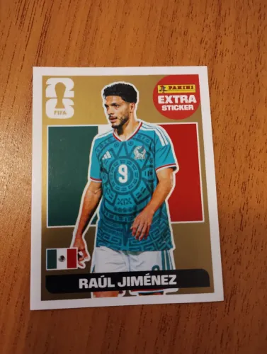 Figurinha extra Raúl Jimenez ouro (dourada) copa do mundo 2026