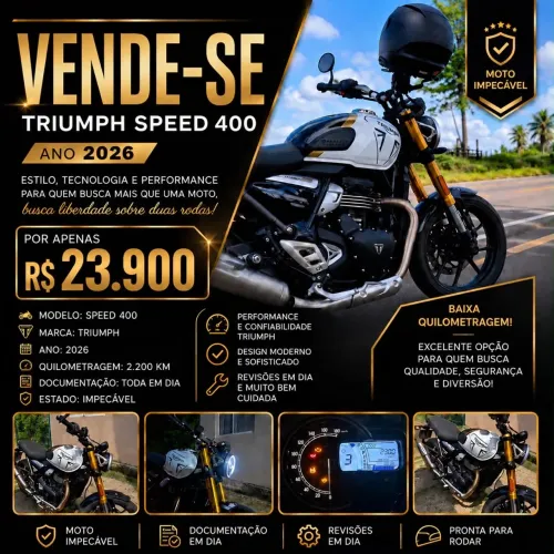 TRIUMPH SPEED 400 2026 À VENDA