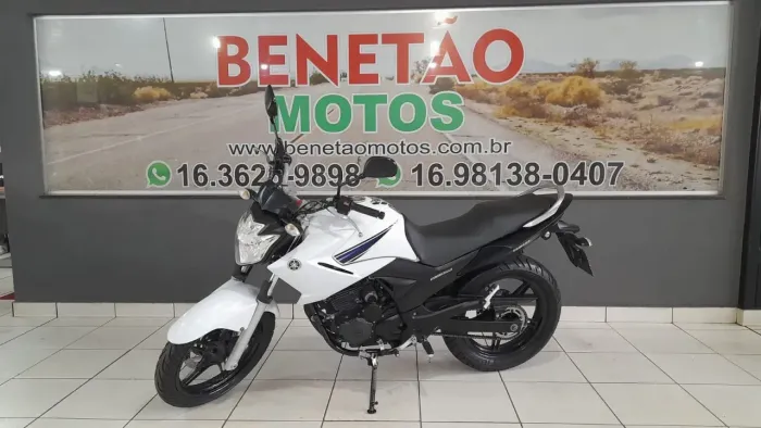 YAMAHA YS 250 FAZER BRANCO 2014