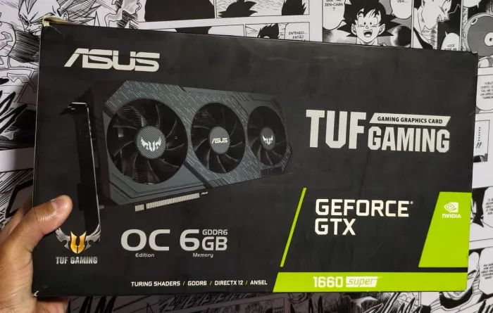 PLACA DE VIDEO GTX 1660 SUPER TUF TRIPLE FAN. VENDO OU TROCO