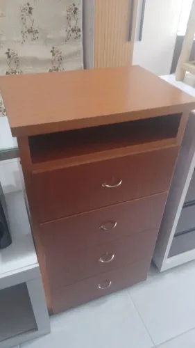 Cômoda rack mdf 4 gavetas