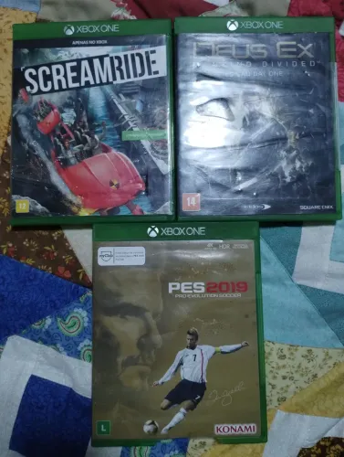 3 jogos de Xbox one por 90 reais