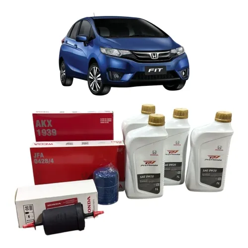Kit completo de óleo e filtro Honda Fit 15