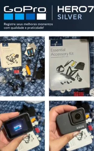 GoPro HERO7 Silver + Kit Completo de Acessórios