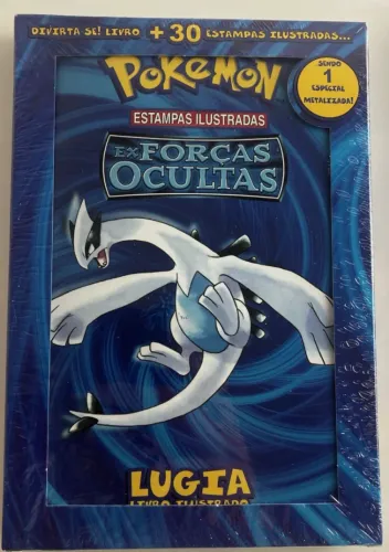 Livro Ilustrado Pokemon Lugia editora devir RARO com deck de 30 cartas
