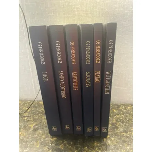 Coleção dos livros dos Pensadores - 6 peças.