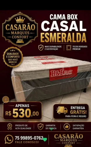 Cama de casal Esmeralda
