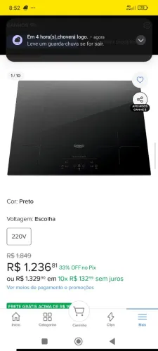 Fogão indução falo supreme