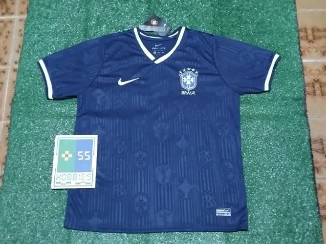 Camisa Brasil Seleção Brasileira 2026 Concept "Timeline" Marinho