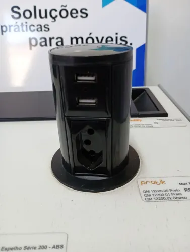 Mini totem. Automático 1nbr e 2 USB 