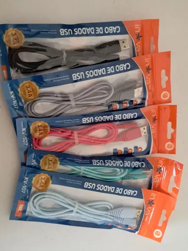 Cabos ios carregamento rápido 15 reais