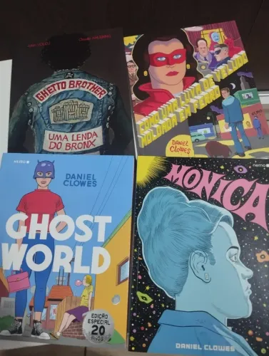 pacote Daniel Clowes 3 HQS + Ghetto Brother ed. veneta