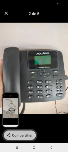 Telefone rural wi-fi 4G com antena interna e externa, bateria Nova
