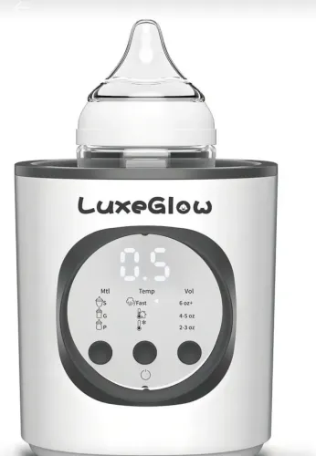 Aquecedor de Mamadeiras LuxeGlow com Aquecimento Rápido e Esterilização para Casa