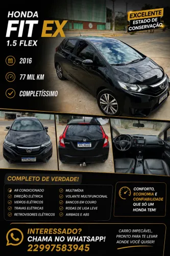 Honda Fit Ex/s/ex 1.5 Flex/flexone 16V 5P Aut. 2016